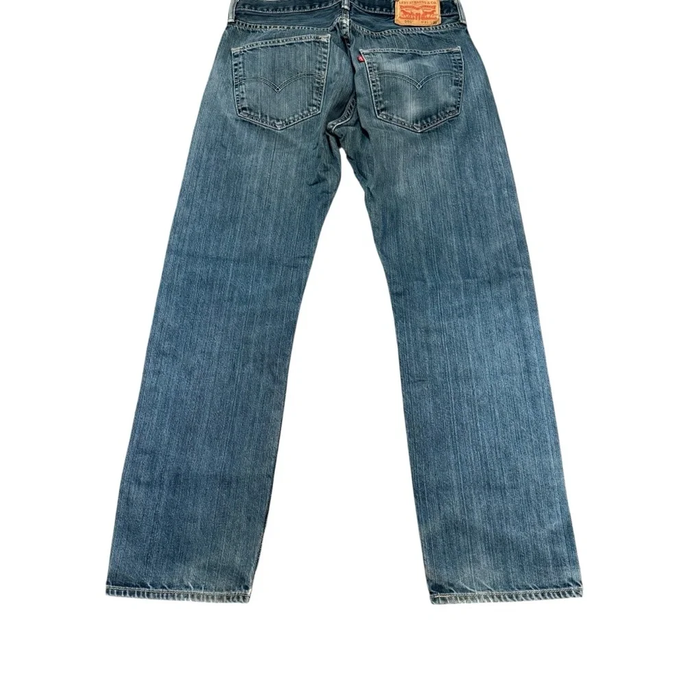 Levi's 501 button fly jeans men’s 31x30 blue distressed straight leg vintage